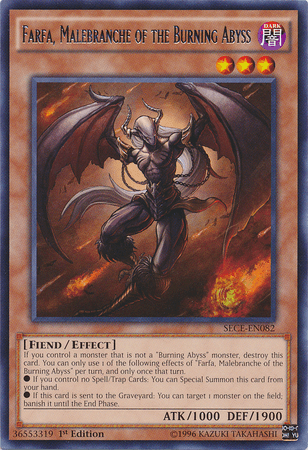 Farfa, Malebranche of the Burning Abyss [SECE-EN082] Rare (ONLINE ORDER ONLY)