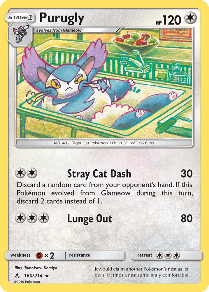 Purugly (160/214) [Sun & Moon: Unbroken Bonds] (Online Only)