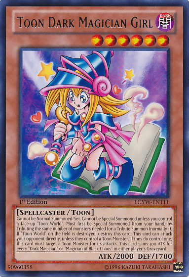 Toon Dark Magician Girl [LCYW-EN111] Rare (ONLINE ORDER ONLY)