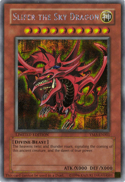 Slifer the Sky Dragon [YMA-EN001] Secret Rare (ONLINE ORDER ONLY)