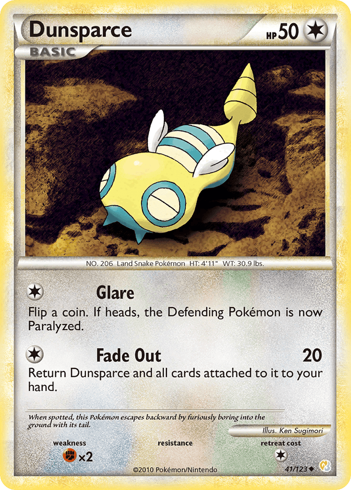 Dunsparce (41/123) [HeartGold & SoulSilver: Base Set] (Online Only)