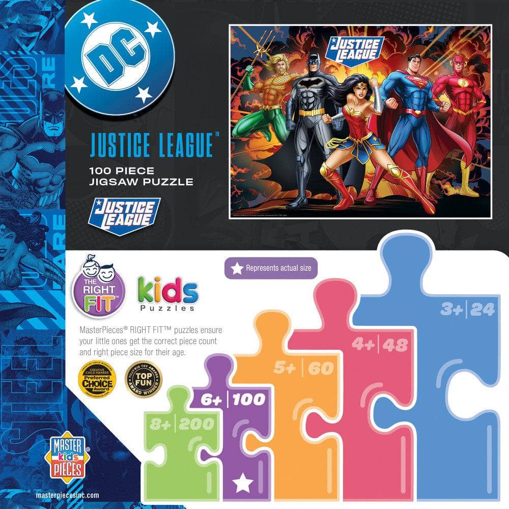 Justice League - Justice for All 100 Piece Jigsaw Puzzle (ONLINE ORDER ONLY)
