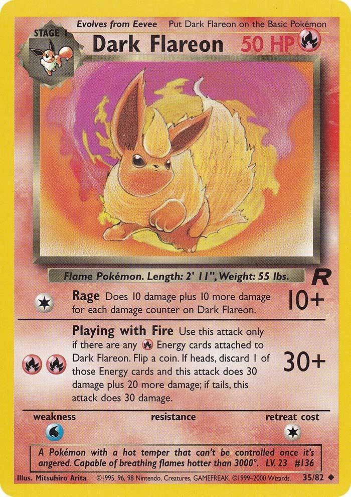 Dark Flareon (35/82) [Team Rocket Unlimited] (Online Only)