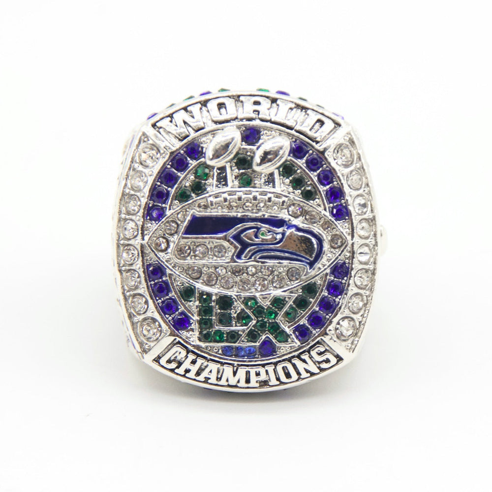 New 2025 Seahawks Championship Ring – Super Bowl 60 Fan Replica Ring