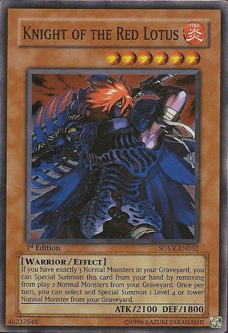 Knight of the Red Lotus [SOVR-EN032] Super Rare (ONLINE ORDER ONLY)