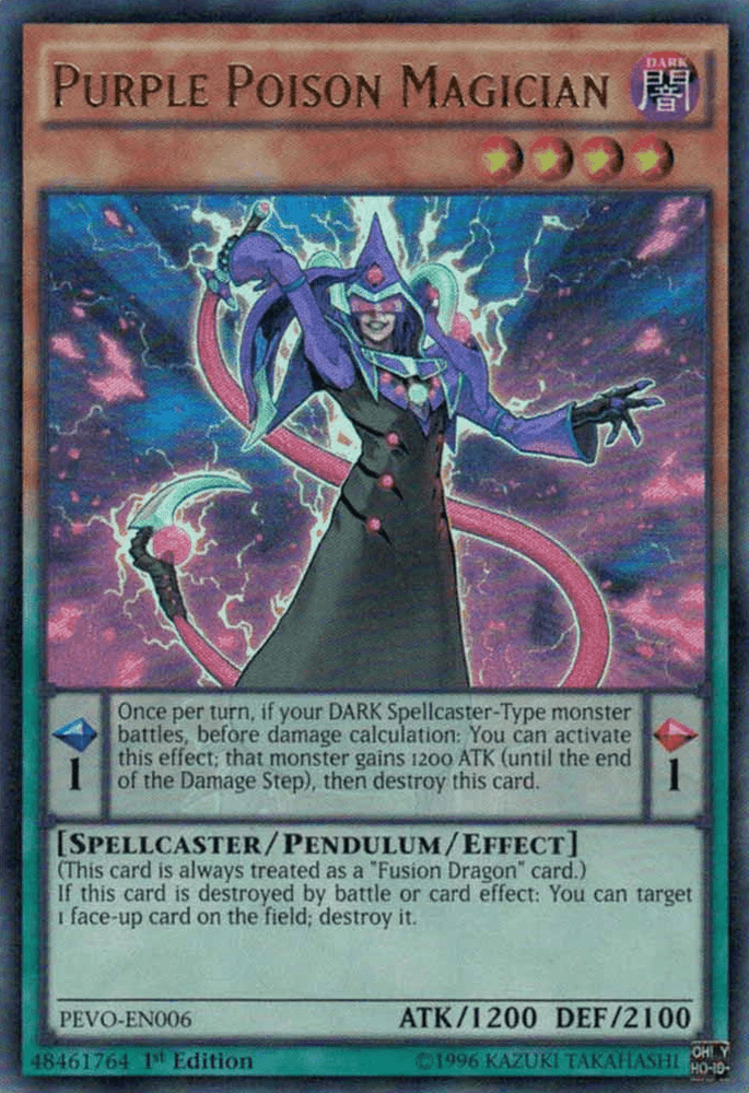 Purple Poison Magician [PEVO-EN006] Ultra Rare (ONLINE ORDER ONLY)