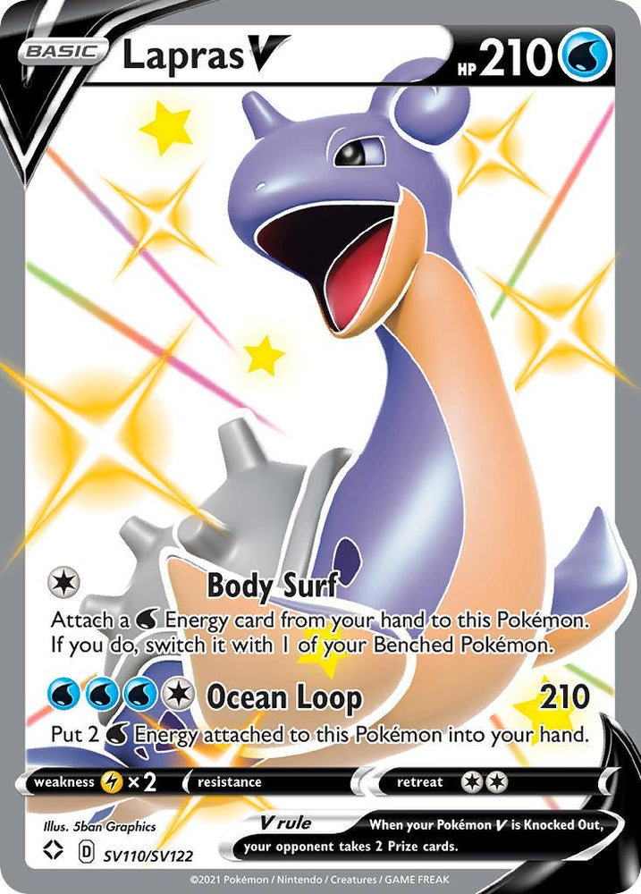 Lapras V (SV110/SV122) [Sword & Shield: Shining Fates] (Online Only)