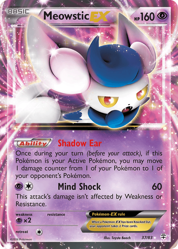 Meowstic EX (37/83) [XY: Generations] (Online Only)