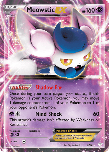 Meowstic EX (37/83) [XY: Generations] (Online Only)