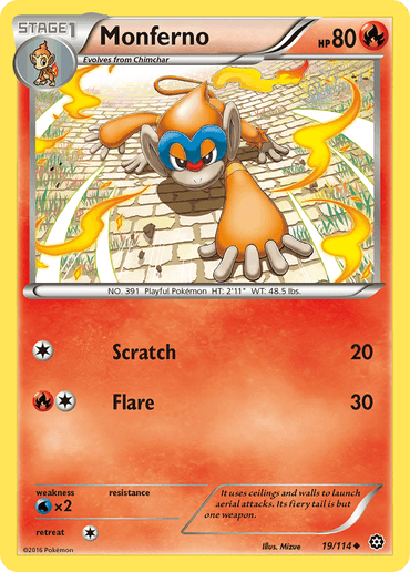 Monferno (19/114) [XY: Steam Siege] (Online Only)
