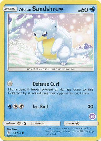 Alolan Sandshrew (19/145) (Deck Exclusive #14) [Sun & Moon: Trainer Kit - Alolan Sandslash] (Online Only)