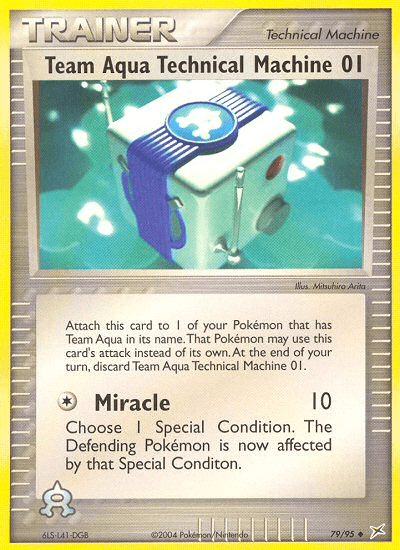 Team Aqua Technical Machine 01 (79/95) [EX: Team Magma vs Team Aqua] (Online Only)