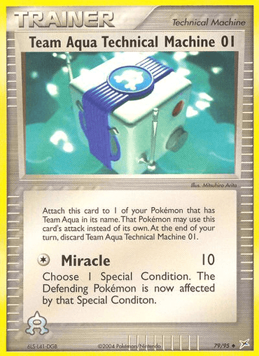 Team Aqua Technical Machine 01 (79/95) [EX: Team Magma vs Team Aqua] (Online Only)
