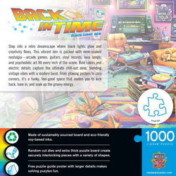 Back in Time - Black Light Den 1000 Piece Jigsaw Puzzle