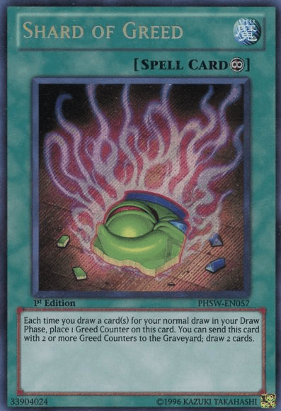 Shard of Greed [PHSW-EN057] Secret Rare (ONLINE ORDER ONLY)