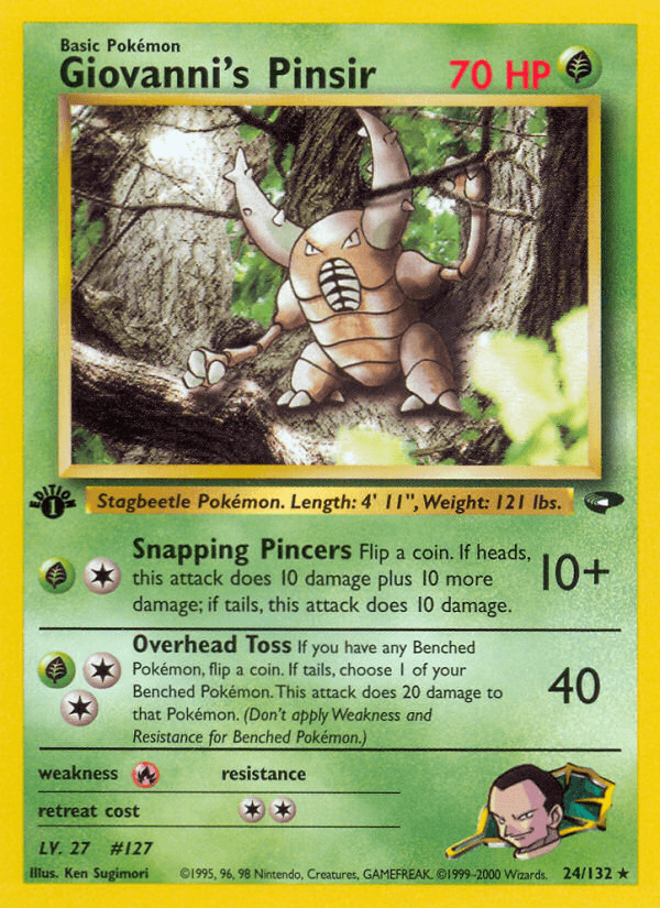 Giovanni's Pinsir (24/132) [Gym Challenge 1st Edition] (Online Only)