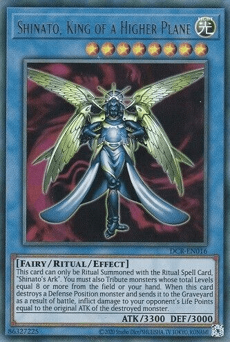 Shinato, King of a Higher Plane (25th Anniversary) [DCR-EN016] Ultra Rare (ONLINE ORDER ONLY)