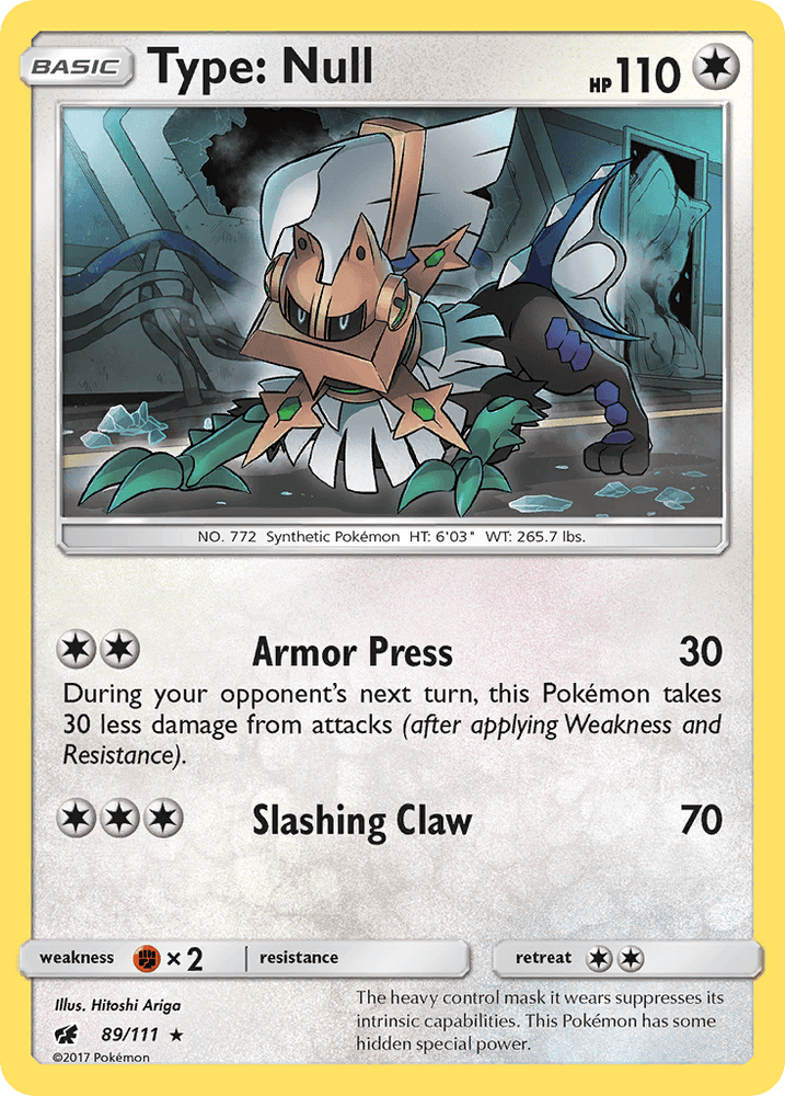 Type: Null (89/111) [Sun & Moon: Crimson Invasion] (Online Only)