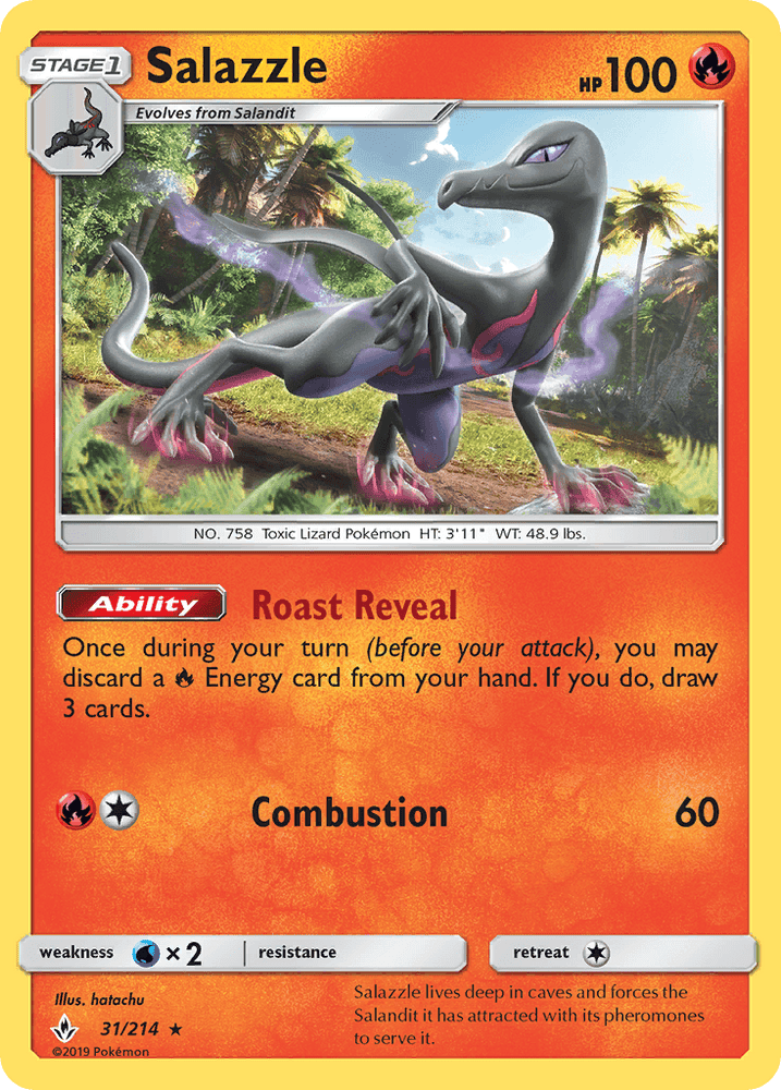 Salazzle (31/214) [Sun & Moon: Unbroken Bonds] (Online Only)