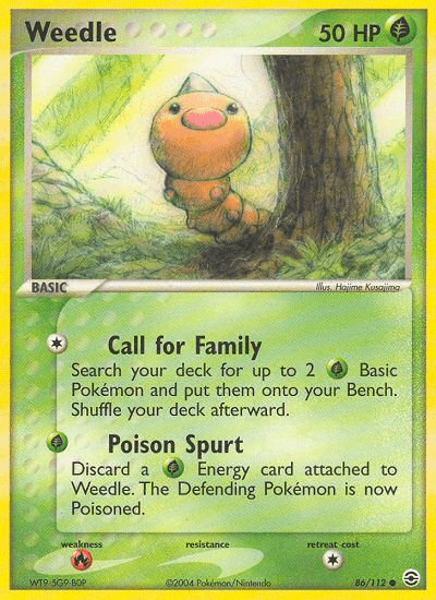 Weedle (86/112) [EX: FireRed & LeafGreen] (Online Only)