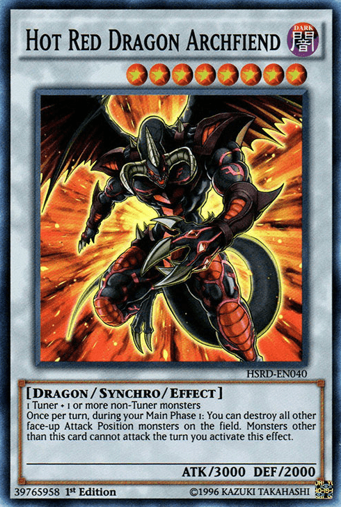 Hot Red Dragon Archfiend [HSRD-EN040] Super Rare (ONLINE ORDER ONLY)