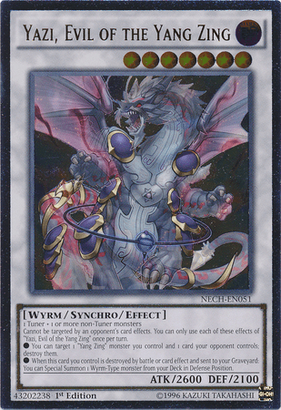 Yazi, Evil of the Yang Zing [NECH-EN051] Ultimate Rare (ONLINE ORDER ONLY)