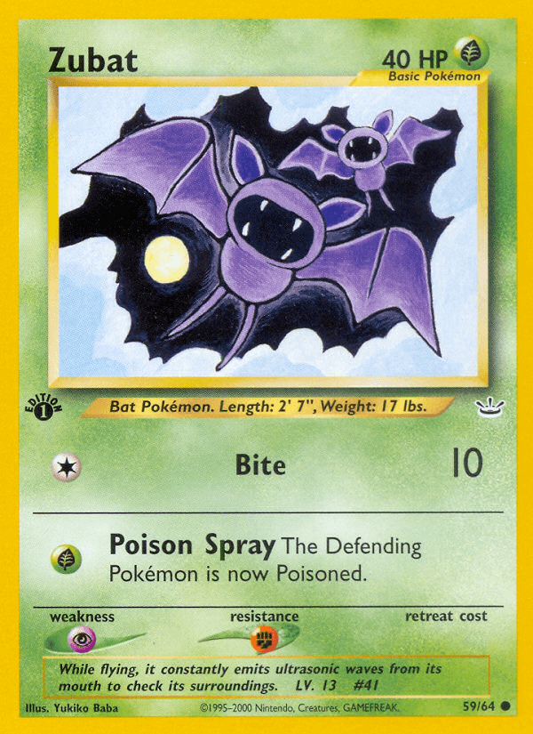 Zubat (59/64) [Neo Revelation 1st Edition] (Online Only)