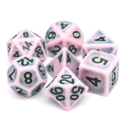 Single Notes Ancient 7-Dice Set Role Playing Dungeons and Dragons Dice (Light Pink/Purple) (Online Only)