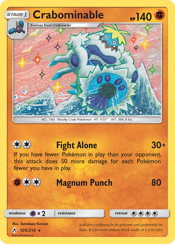 Crabominable (105/214) [Sun & Moon: Unbroken Bonds] (Online Only)