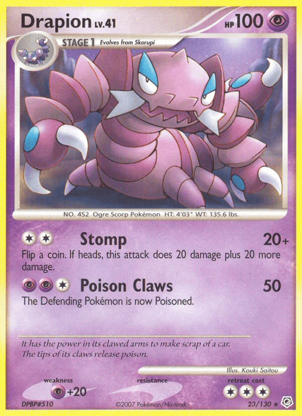 Drapion (23/130) [Diamond & Pearl: Base Set] (Online Only)