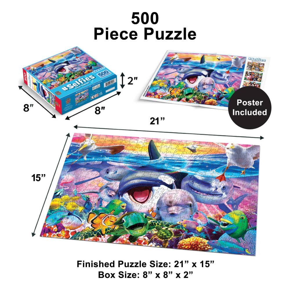 Selfies - Ocean Oddballs 500 Piece Jigsaw Puzzle