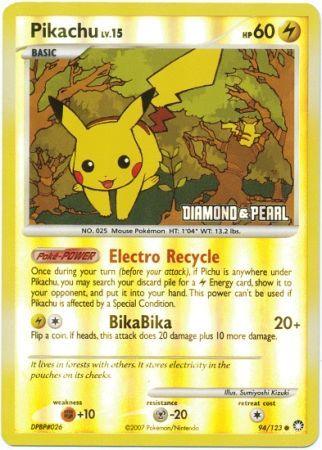 Pikachu (94/123) [Burger King Promos: 2008 Collection] (Online Only)