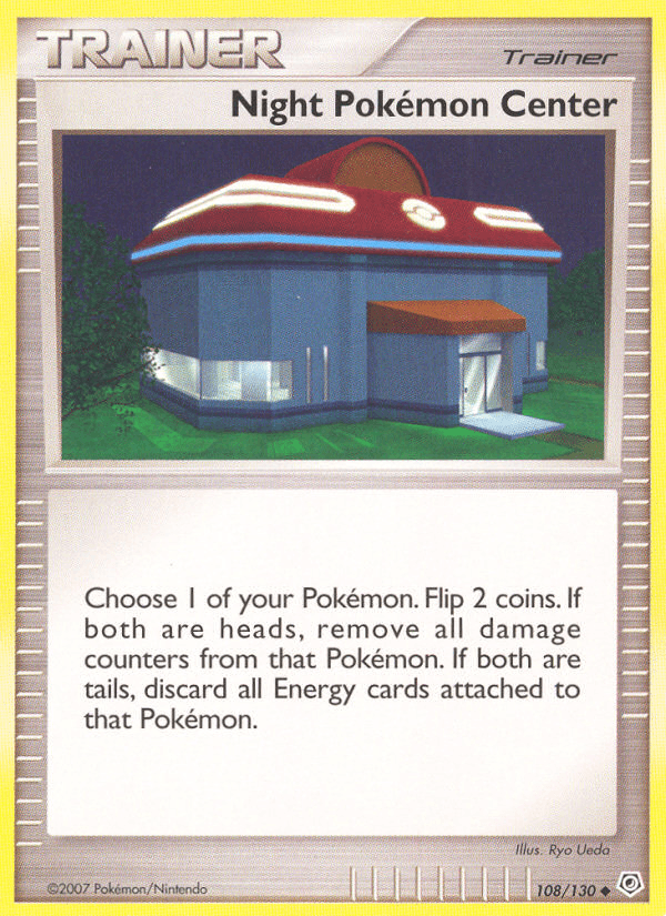 Night Pokemon Center (108/130) [Diamond & Pearl: Base Set] (Online Only)
