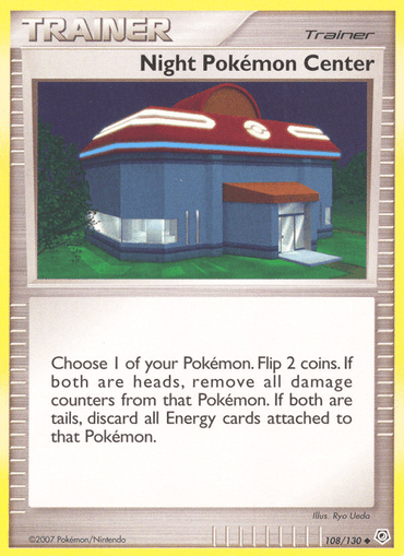 Night Pokemon Center (108/130) [Diamond & Pearl: Base Set] (Online Only)