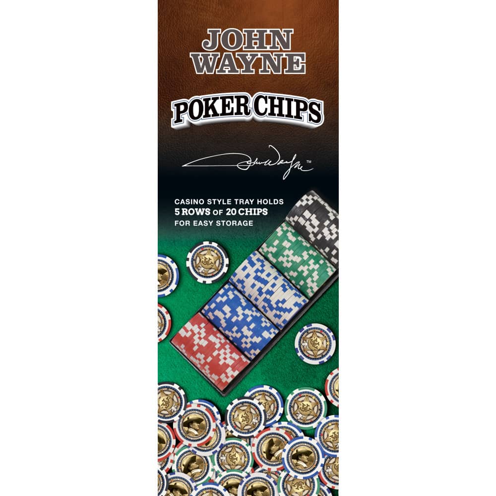John Wayne 100 Piece Poker Chips