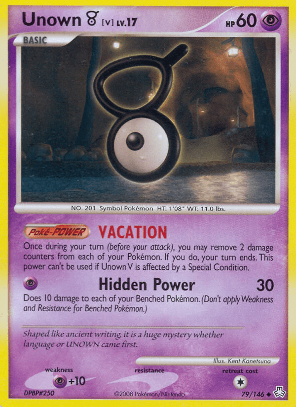 Unown V (79/146) [Diamond & Pearl: Legends Awakened] (Online Only)