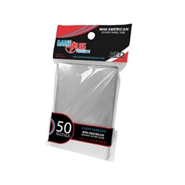 Mini American Board Game Size Clear Card Sleeves (50ct) (41x63mm) (Online Order Only)