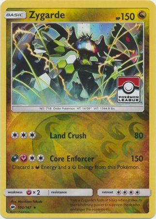 Zygarde (100/147) (League Promo) [Sun & Moon: Burning Shadows] (Online Only)