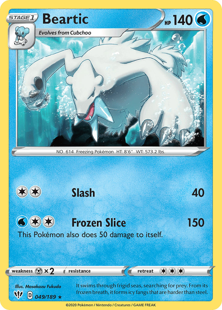 Beartic (049/189) [Sword & Shield: Darkness Ablaze] (Online Only)
