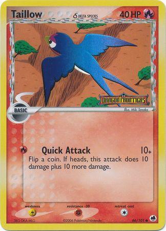 Taillow (66/101) (Delta Species) (Stamped) [EX: Dragon Frontiers] (Online Only)