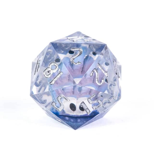 Purple Beholder 22mm D20 DND Roll a D20 Dice Handmade Sharp Resin (Online Only)
