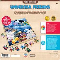 Wood Fun Facts - Undersea Friends 48 Piece Wood Jigsaw Puzzle
