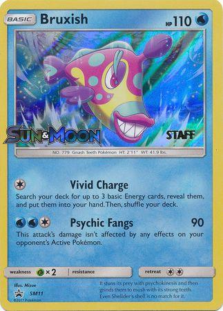 Bruxish (SM11) (Staff Prerelease Promo) [Sun & Moon: Black Star Promos] (Online Only)