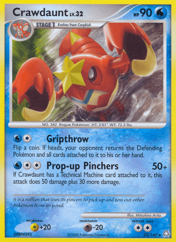 Crawdaunt (22/146) [Diamond & Pearl: Legends Awakened] (Online Only)