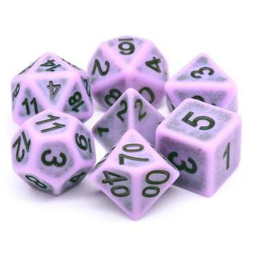 Swamp Fog Ancient 7-Dice Set Role Playing Dungeons and Dragons Dice (Purple) (Online Only)