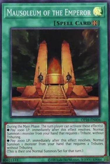Mausoleum of the Emperor [OP16-EN006] Super Rare (ONLINE ORDER ONLY)