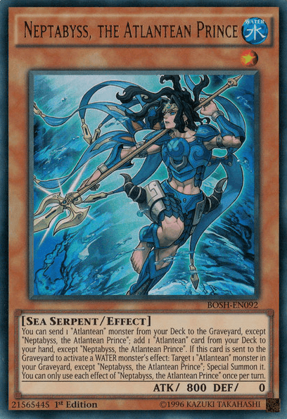 Neptabyss, the Atlantean Prince [BOSH-EN092] Ultra Rare (ONLINE ORDER ONLY)