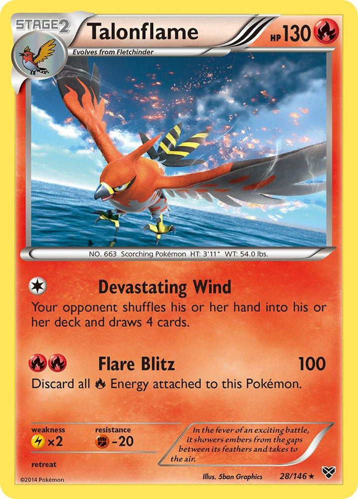 Talonflame (28/146) (Cosmos Holo) (Blister Exclusive) [XY: Base Set] (Online Only)