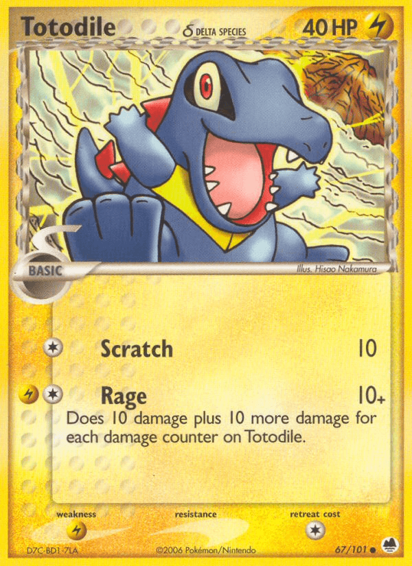 Totodile (67/101) (Delta Species) [EX: Dragon Frontiers] (Online Only)
