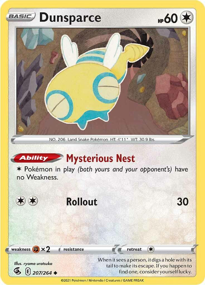 Dunsparce (207/264) [Sword & Shield: Fusion Strike] (Online Only)